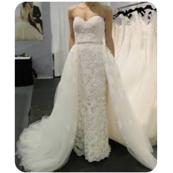 Sophia Toli Maeve Beaded Lace Tulle Detachable Skirt Sz 6 Wedding Gown Sz 6 NEW! - Picture 8 of 8